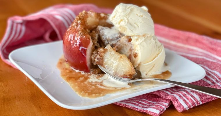 Apple Crisp Stuffed Baked Apples