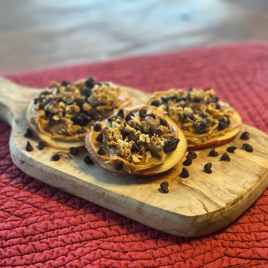 Apple Granola Peanut Butter Rings