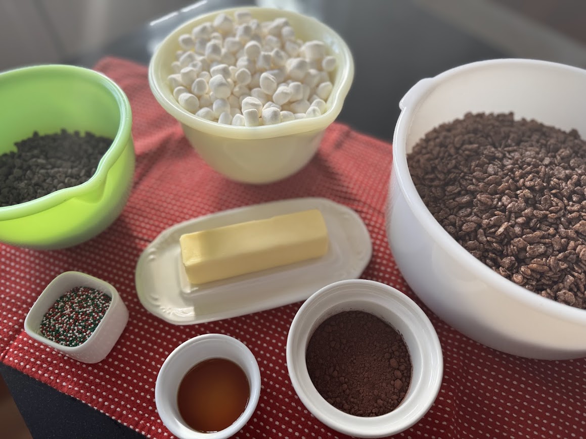 Hot Chocolate Rice Cereal Treats