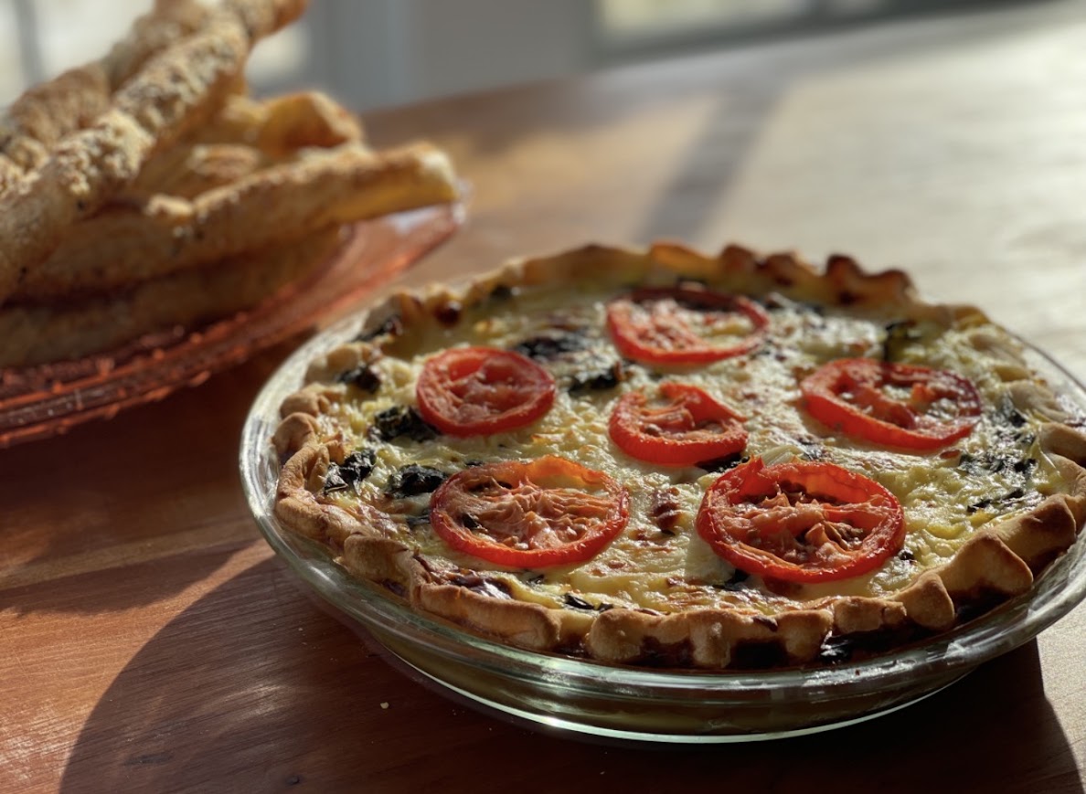 Cheese and Tomato Quiche